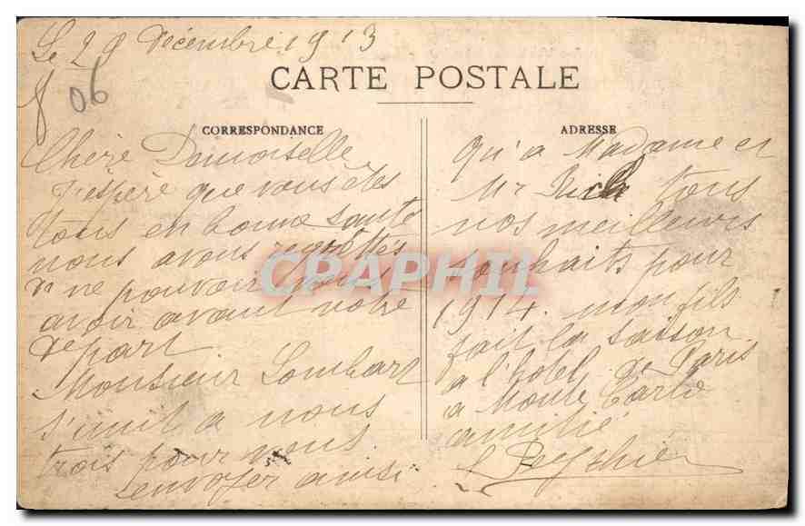 CPA Monte Carlo Les Jardins et le Casino  — Rückseite
