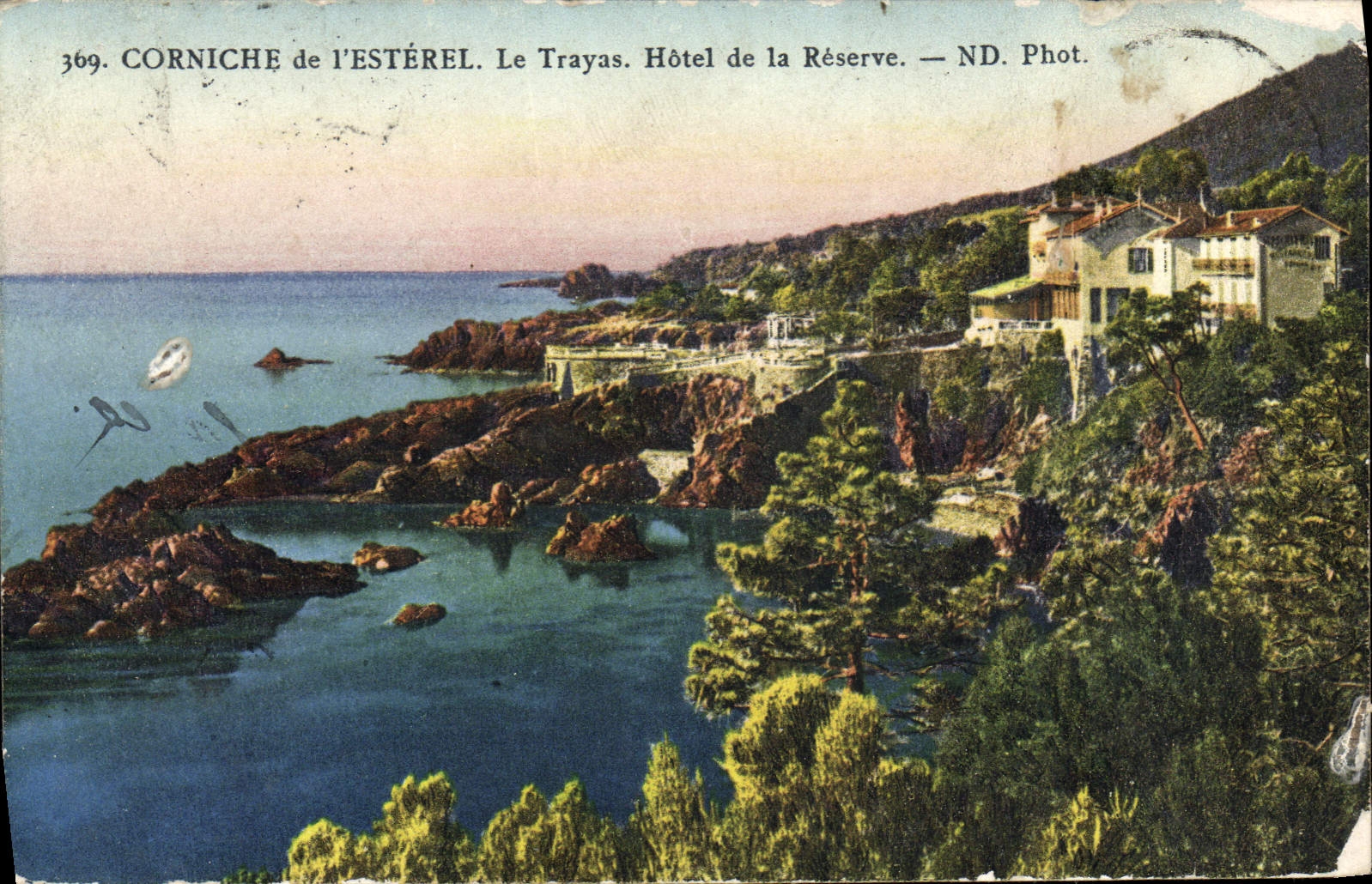 CPA Corniche de l'Esterel le trayas Hotel de la Reserve 
