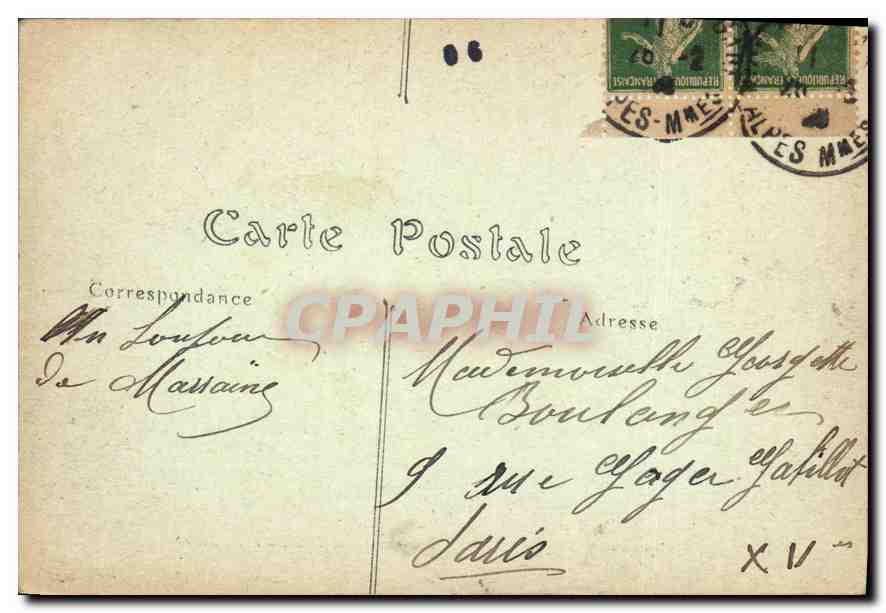 CPA Vue de Garavan Alpes Maritimes et la Frontiere italienne  — Rückseite