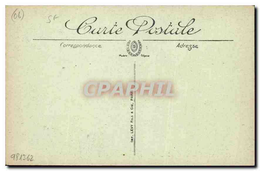 CPA Antibes et la Chaine des Alpes  — Rückseite