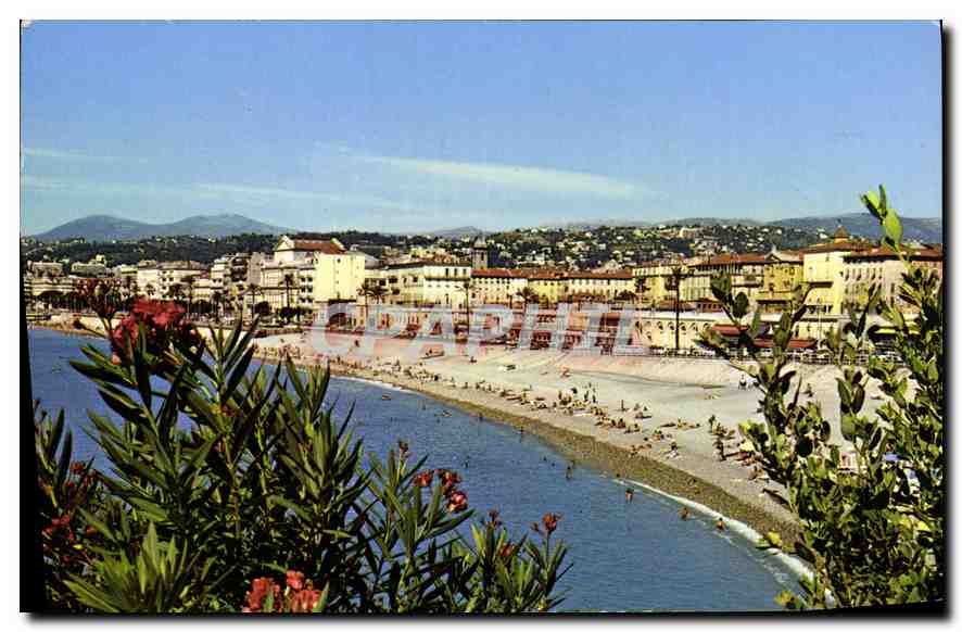 CPA Nice Le Quai des Etats Unis la Plage des Ponchettes 