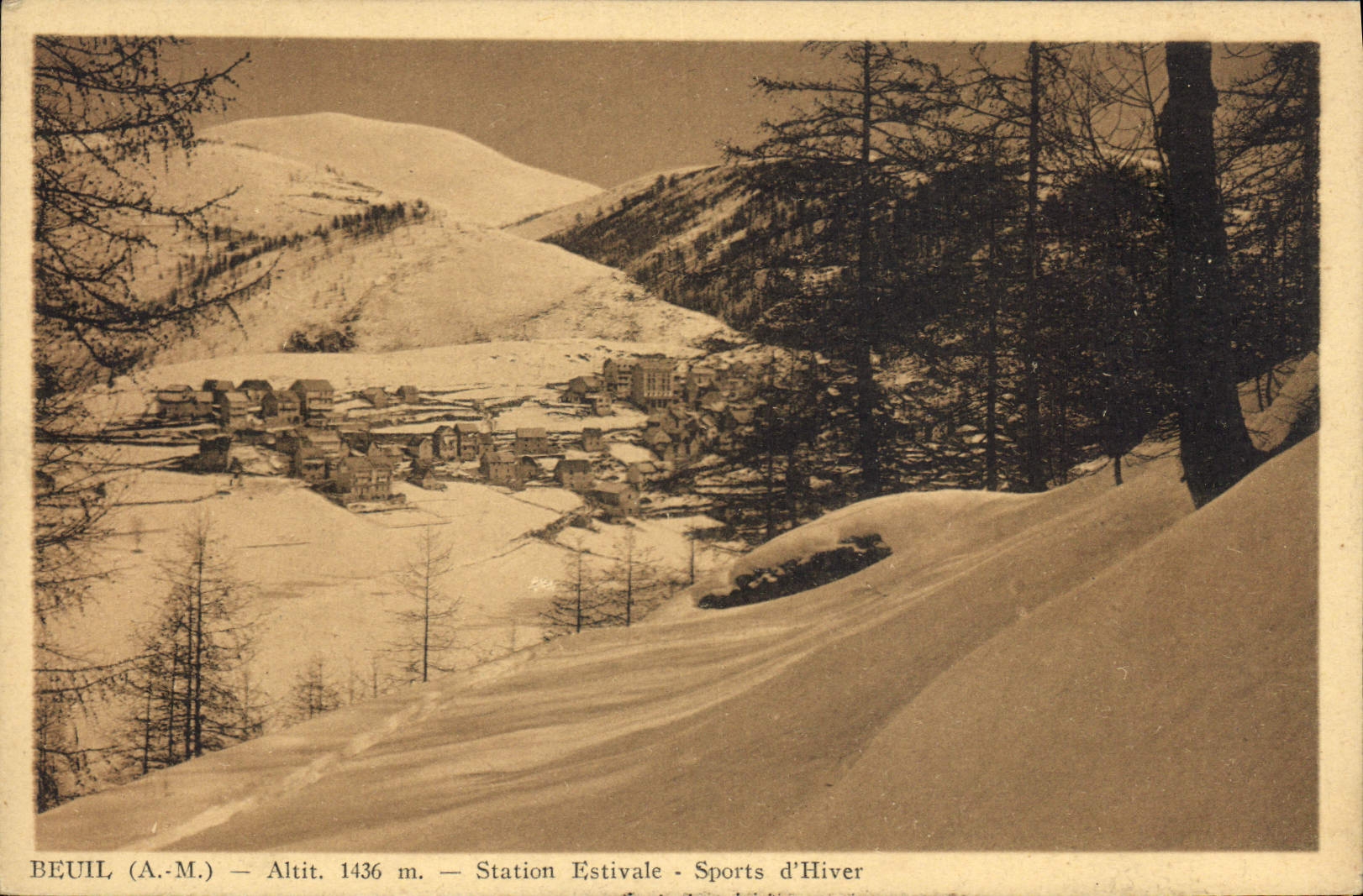 CPA Beuil AM Station Estivale Sports d'Hiver 
