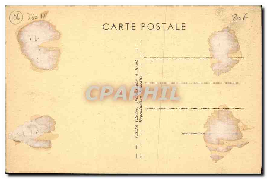 CPA Beuil AM Station Estivale Sports d'Hiver  — Verso