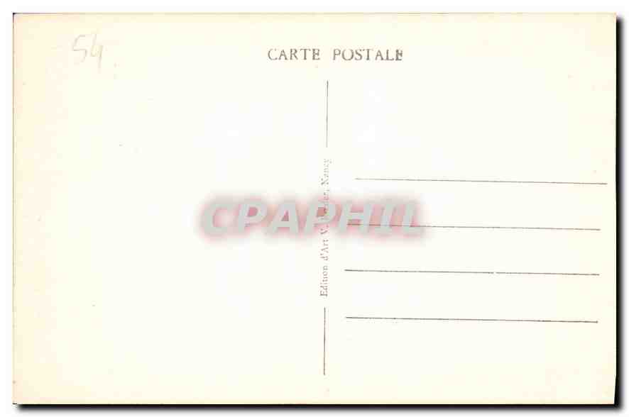 CPA Nancy La Pepiniere  — Rückseite