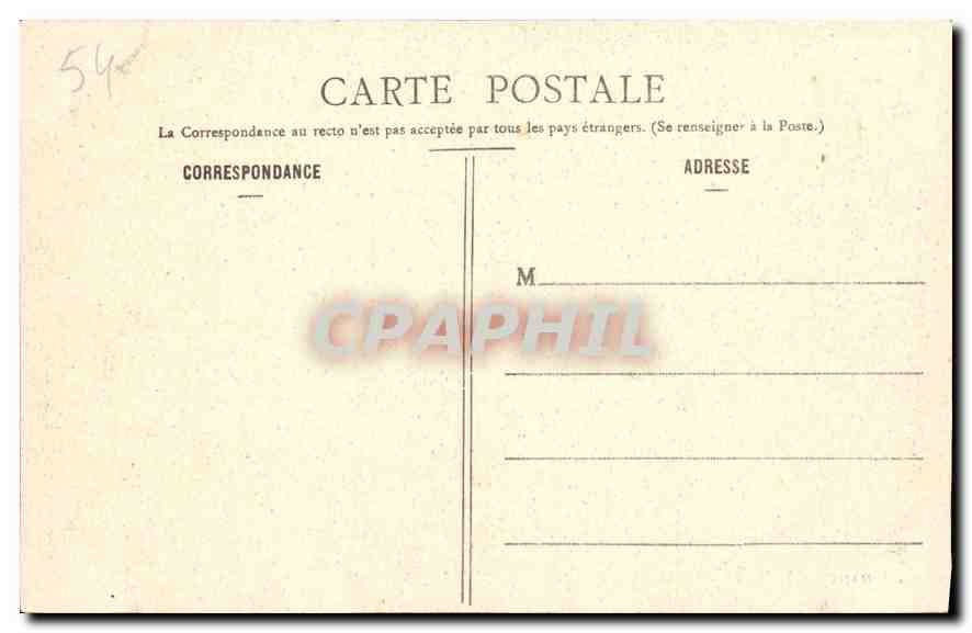 CPA Nancy La Kiosque de la Pepiniere  — Back