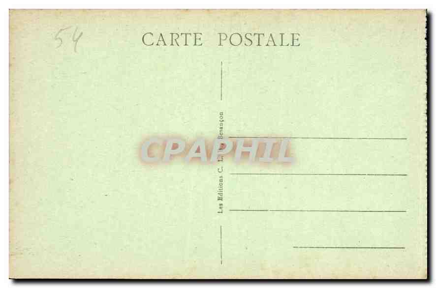 CPA Luneville Les Bosquets Le Jet d'Eau  — Verso