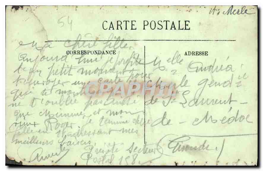CPA Luneville Statue Bichat et le Cercle Militaire — Reverso