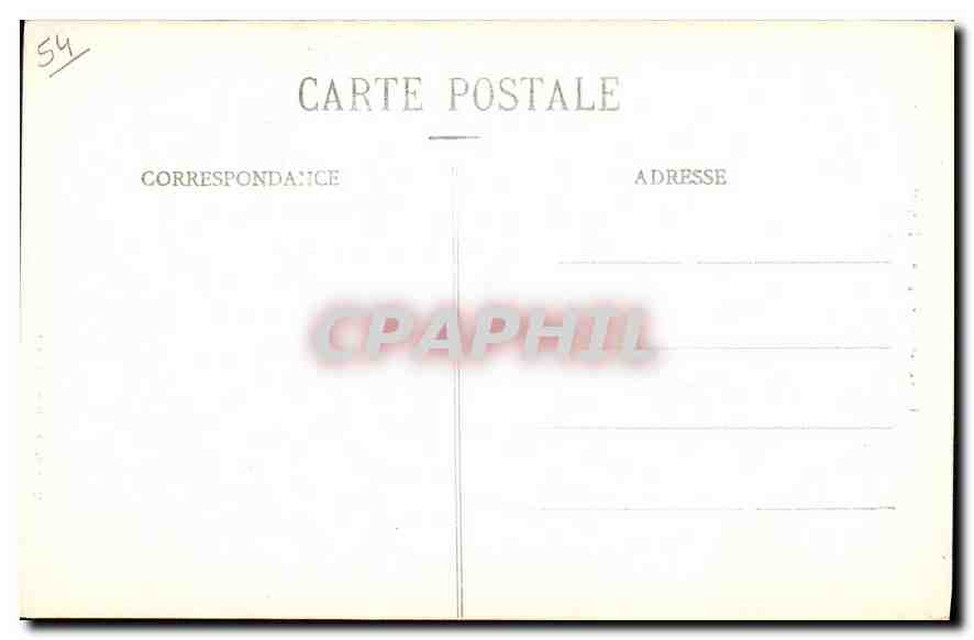 CPA Luneville Eglise St Jacques  — Verso