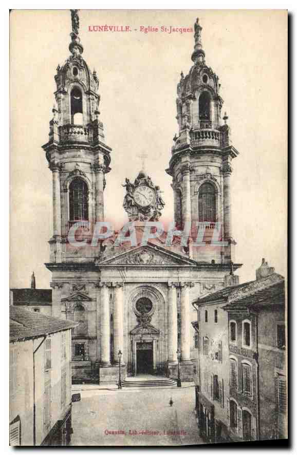 CPA Luneville Eglise St Jacques 