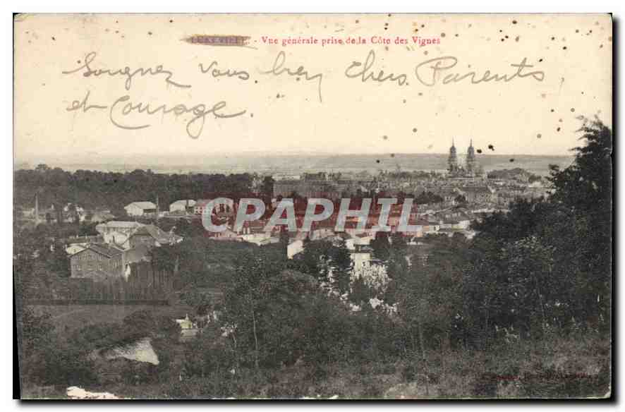 CPA Luneville Vue generale prise de la Cote des Vignes 