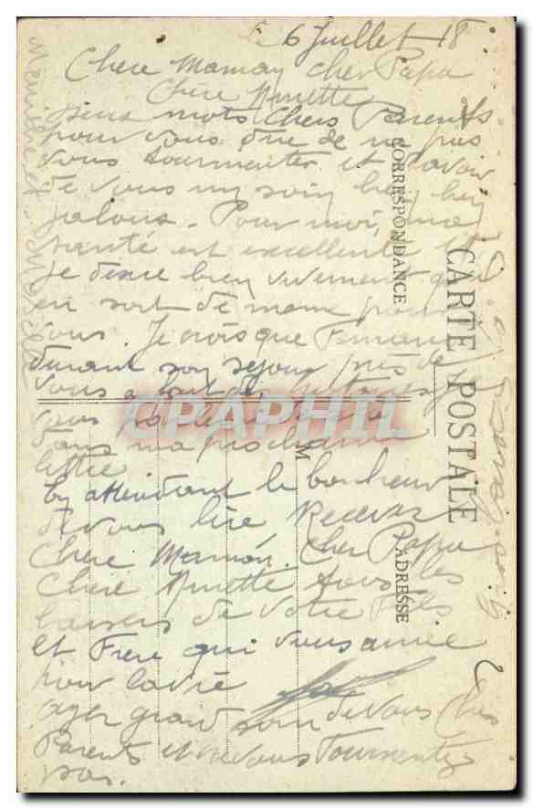 CPA Luneville Vue generale prise de la Cote des Vignes  — Verso