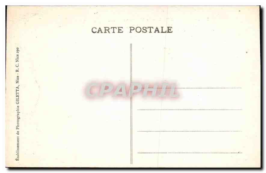 CPA Ligne du Sud de la France AM  — Rückseite