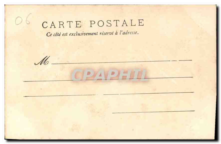 CPA Menton Vue prise de l'Auberge Garibaldi  — Rückseite