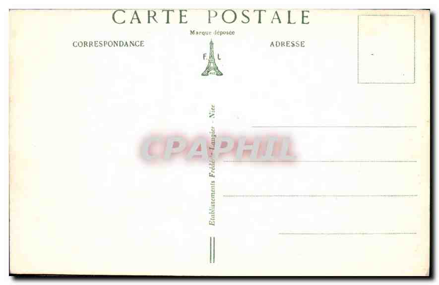 CPA Menton AM Le Pont St Louis Confins franco italien  — Verso