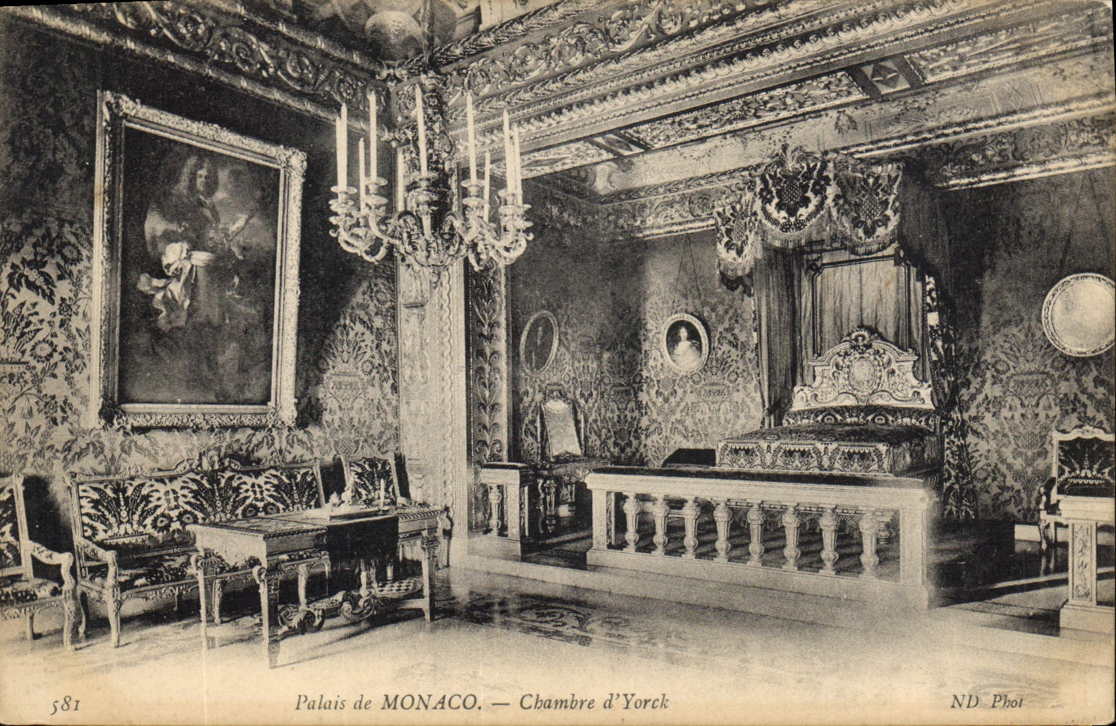 Palais de MONACO — Chambre d'Yorck — ND Phot