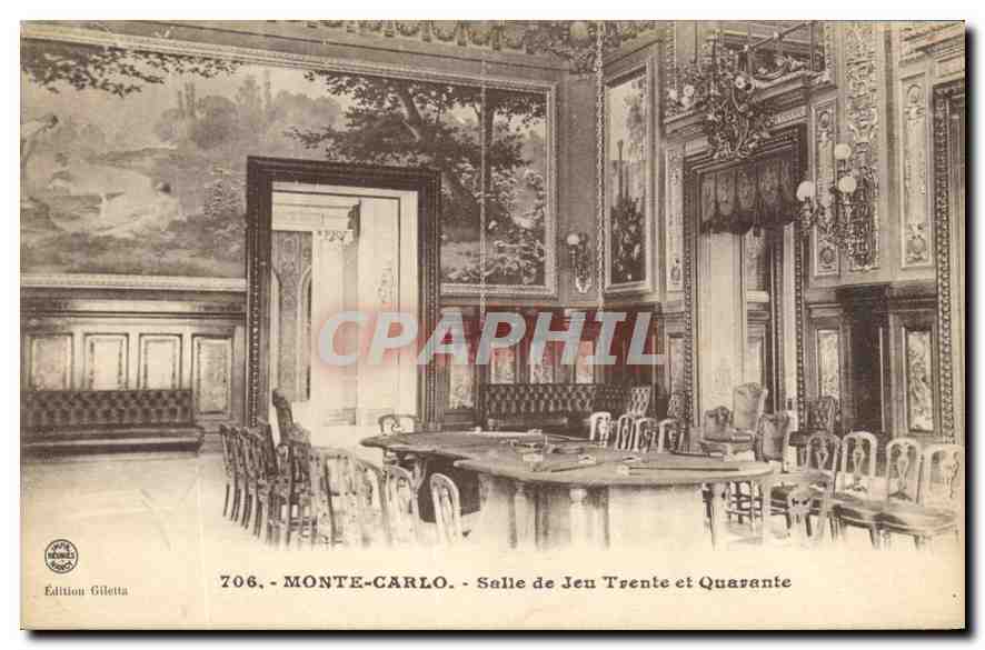 CPA Monte Carlo Salle de Jeu Trente et Quarante 