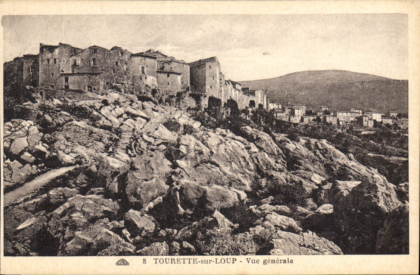 CPA Tourette sur Loup Vue generale 