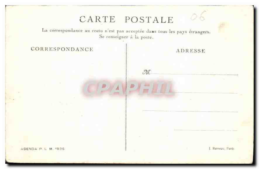 CPA Village d'entraunes Entre Nice et Barcelonnette  — Rückseite