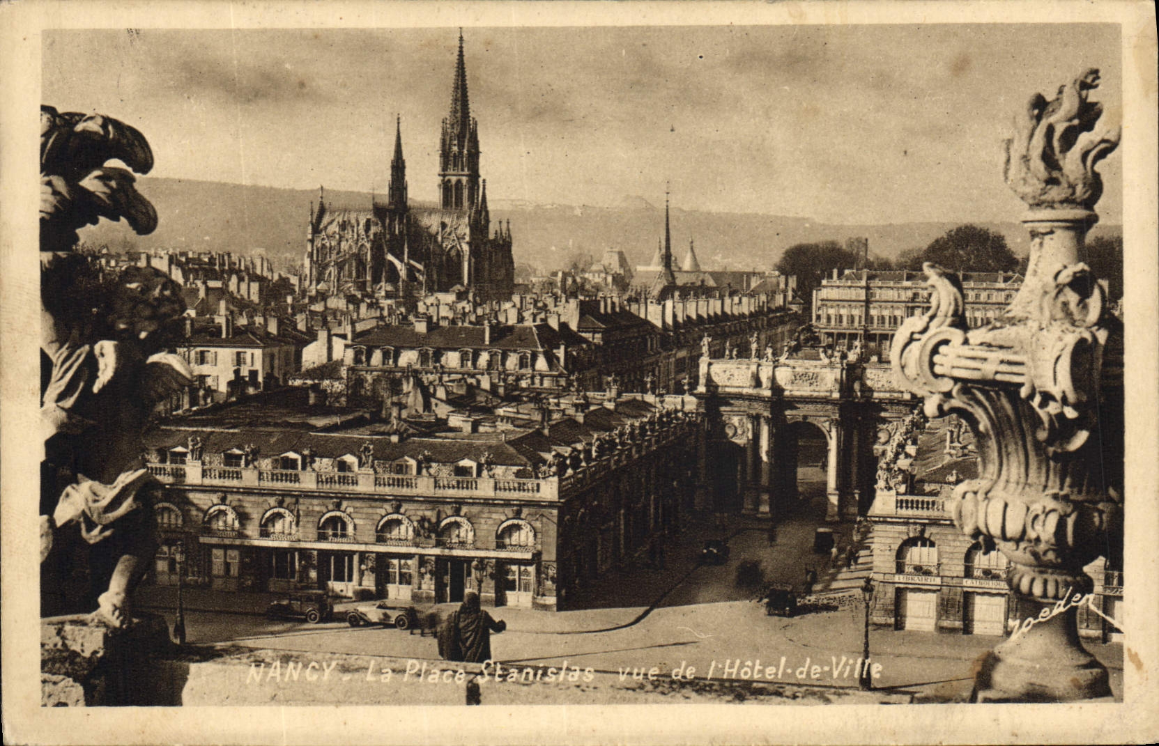 NANCY. La Place Stanislas vue de l'Hôtel-de-Ville — Édition d'Art Goeder, n°54