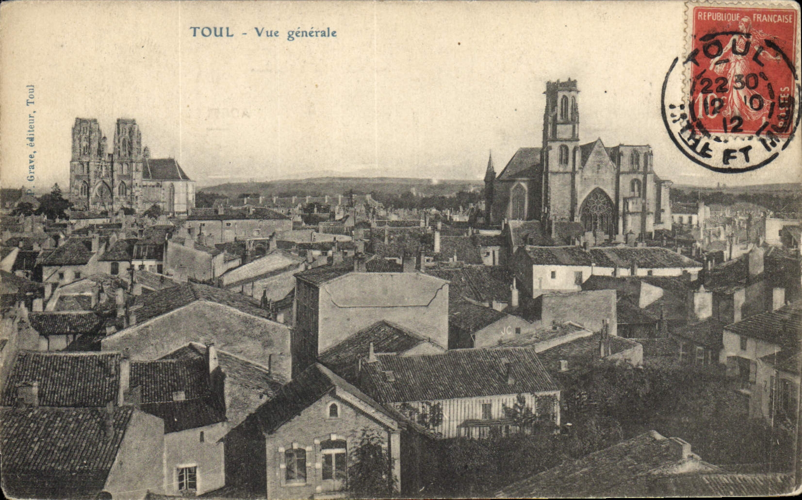 Toul - Vue générale — P. Grave, éditeur, Toul