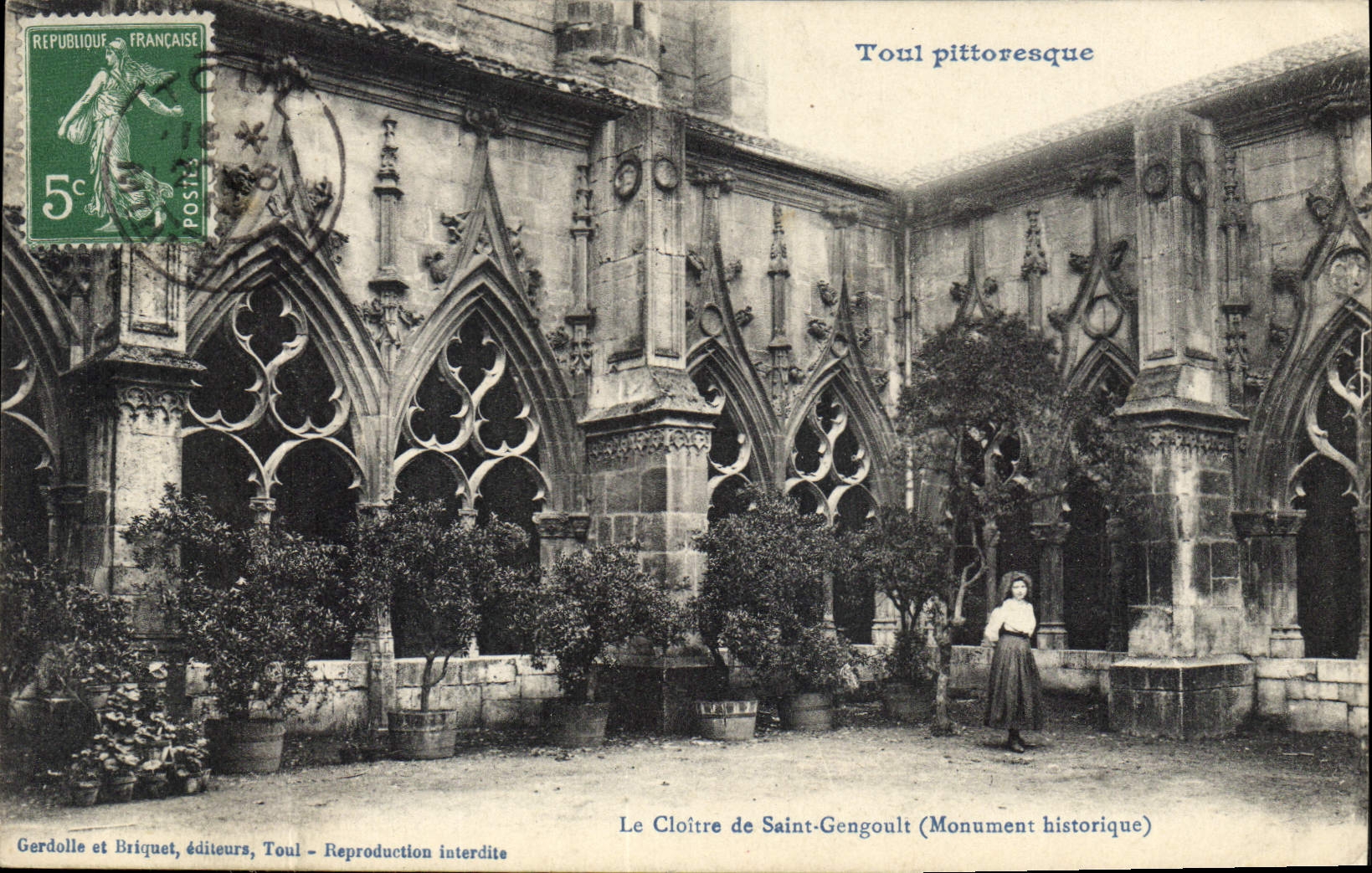 Le Cloître de Saint-Gengoult — Toul pittoresque — Gerdolle et Briquet, éditeurs, Toul