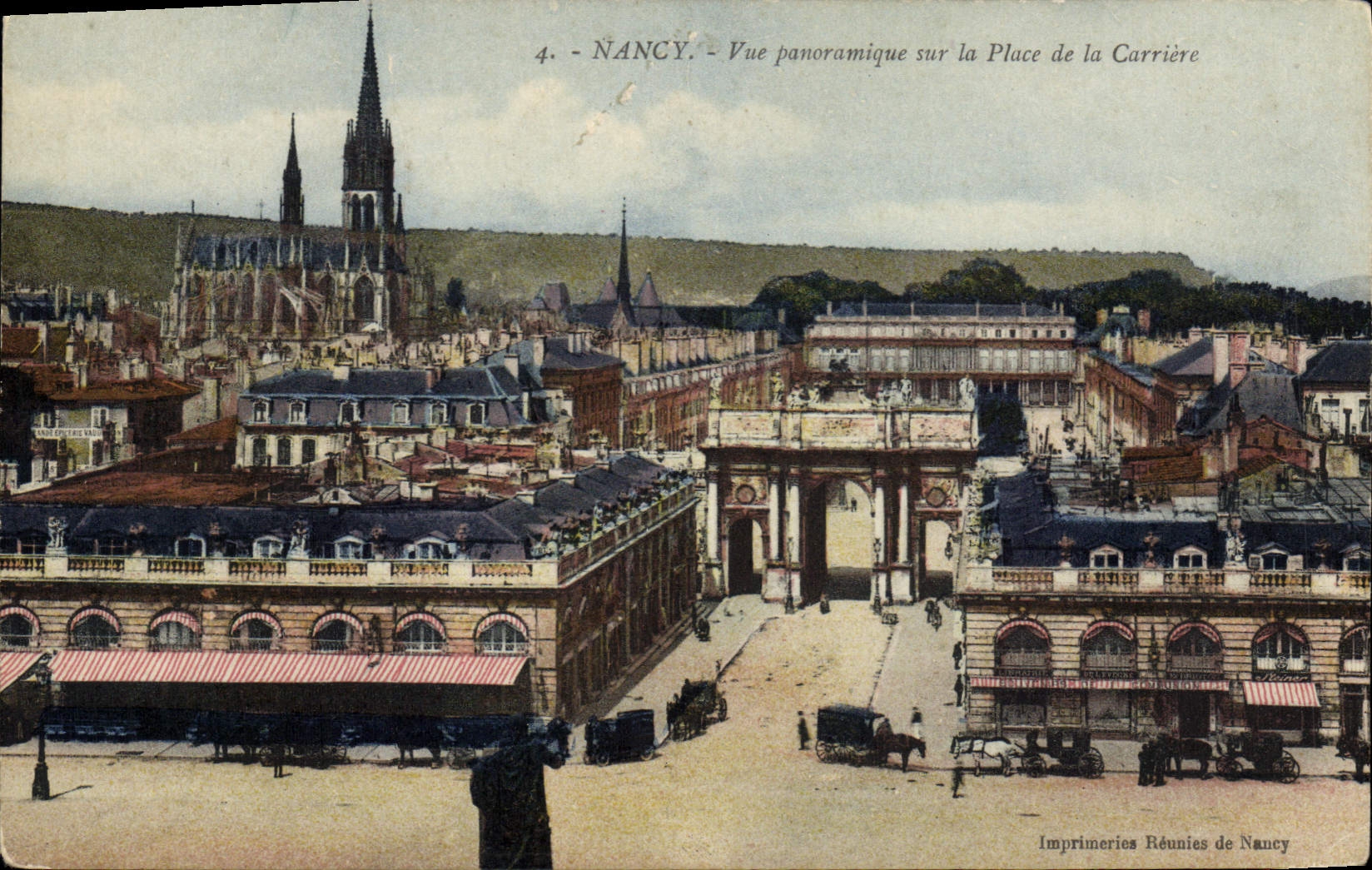 CPA Nancy Vue panoramique sur la Place de la Carriere 