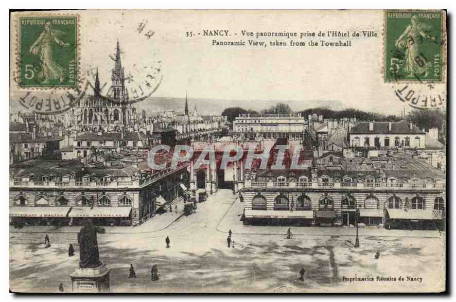 CPA Nancy Vue panoramique prise de l'Hotel de Ville 