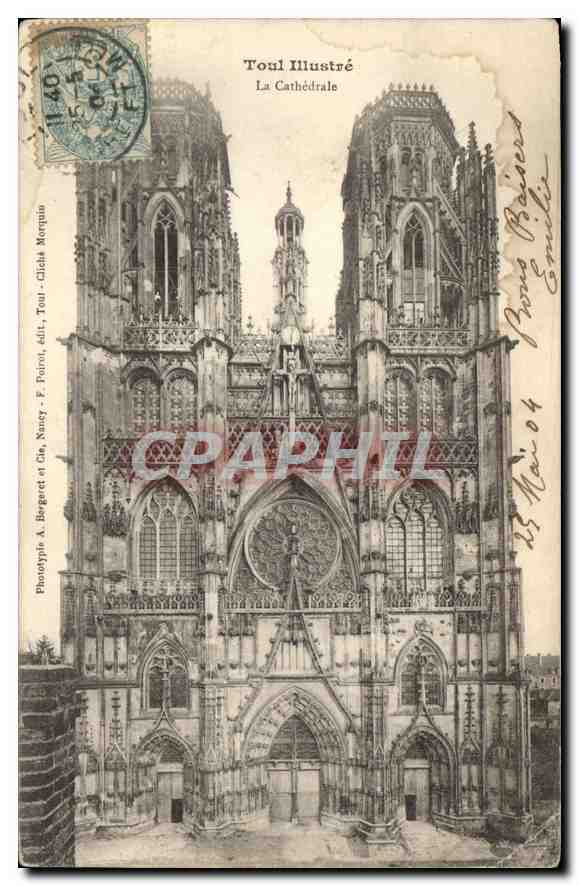 CPA Toul Illustre La Cathedrale 