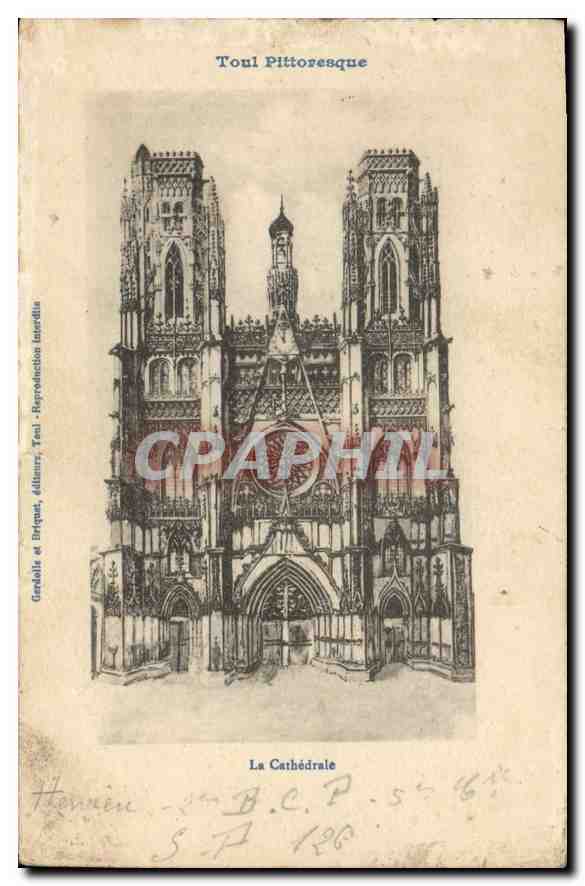 CPA Toul Pittoresque La Cathedrale 