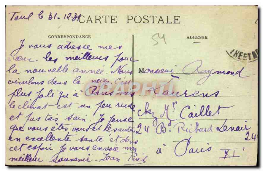 CPA Toul Pittoresque Vue generale  — Rückseite