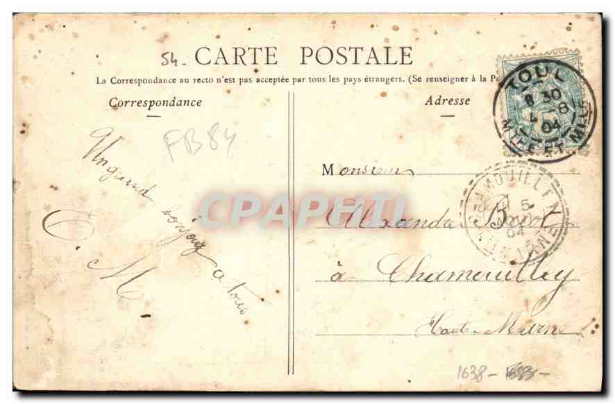 Toul illustré — Hôtel de Ville et Cathédrale — Phototypie A. Bergeret et Cie, Naucy — Reverso