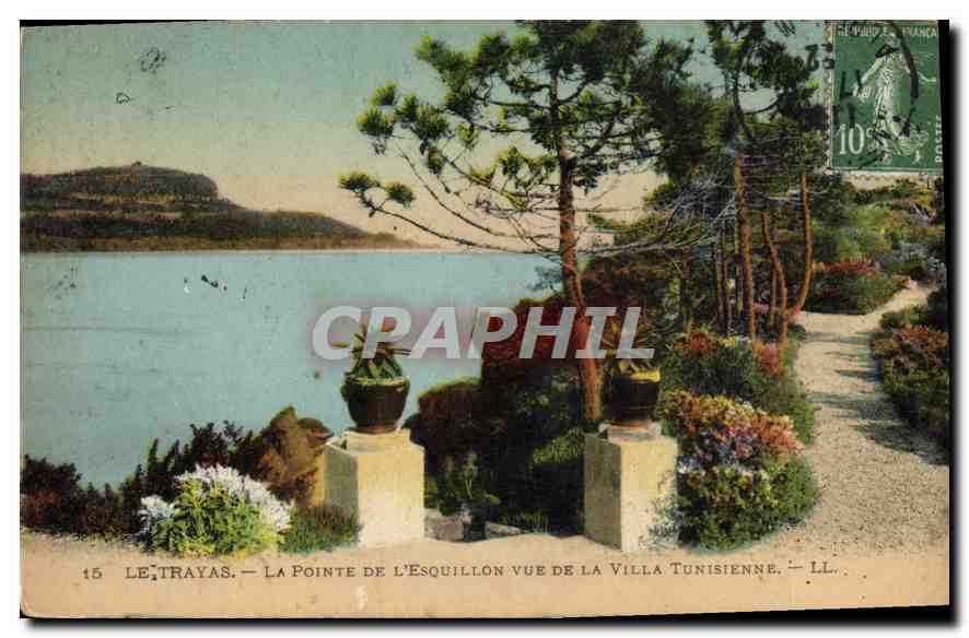 CPA Le Trayas La Pointe de l'Esquillon vue de la Villa Tunisienne 