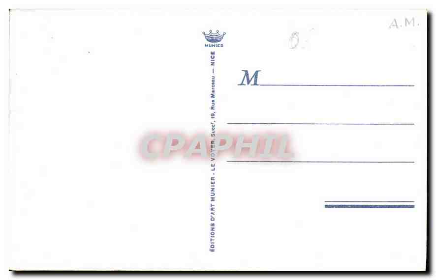 CPA Menton Le Cap Martin  — Rückseite