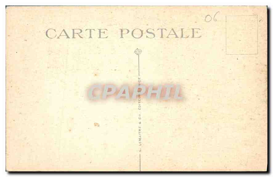 CPA Menton Le Pont Saint Louis Frontiere Franco Italienne  — Rückseite