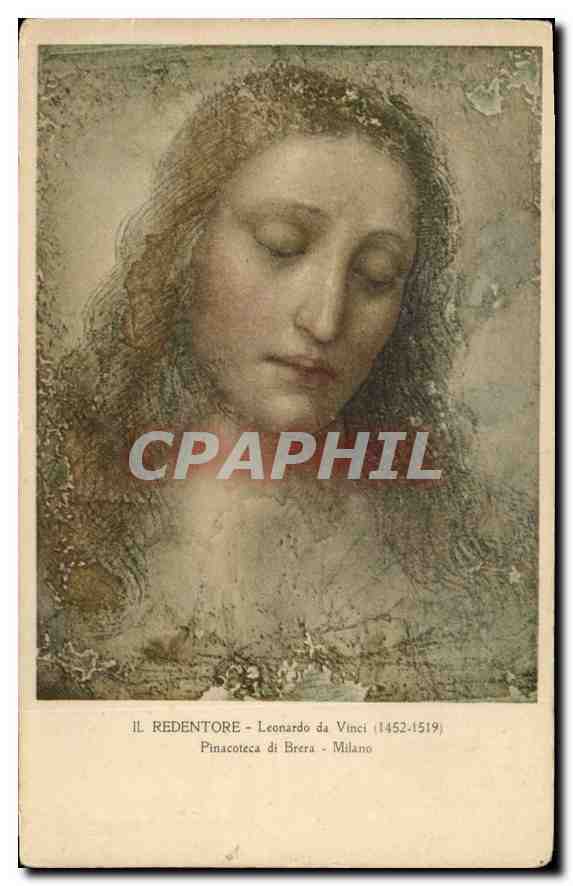 CPA Il Redentore Leonardo da Vinci 1452 1519 
