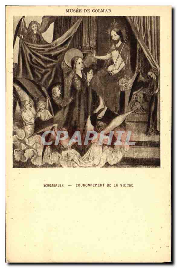 CPA Musee de Colmar Couronnement de la Vierge 