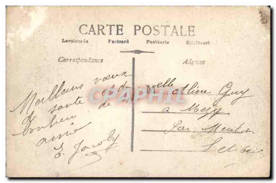 CPA Heureuse Annee Femme — Rückseite