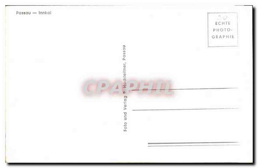 CPA Passau Innkai  — Verso