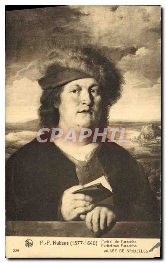 CPA PP Rubens Portrait de Paracelse Musee de Bruxelles 