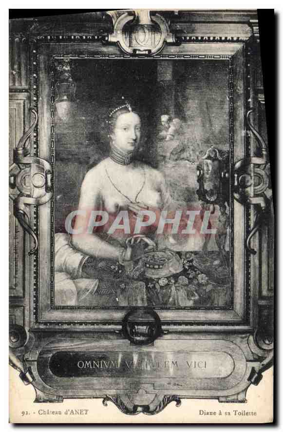 CPA Chateau d'Anet Diane a sa Toilette 