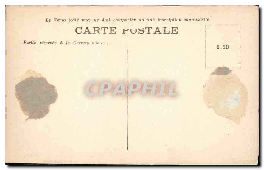 CPA Fresque d'Hippolyte Flandrin Les Martyrs  — Rückseite