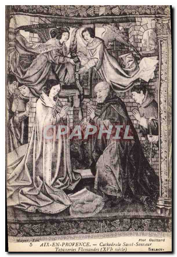 CPA Aix en Provence Cathedrale Saint Sauveur Tapisserie Flamandes 