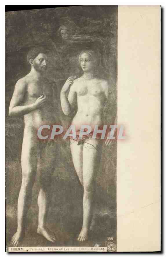 CPA Firenze Carmine Adamo et Eva