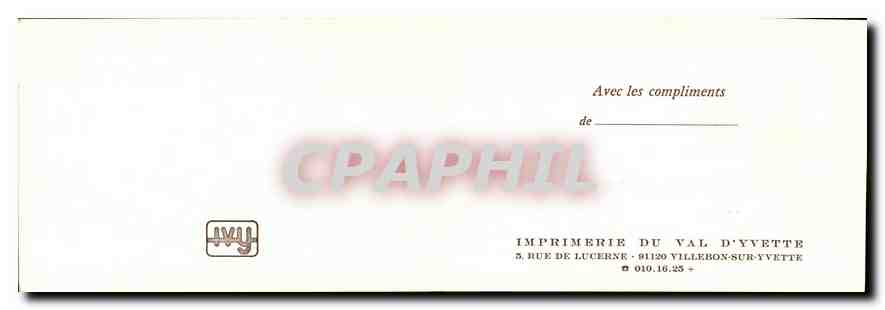 CPM Gare de Palaiseau Villebon Train — Rückseite