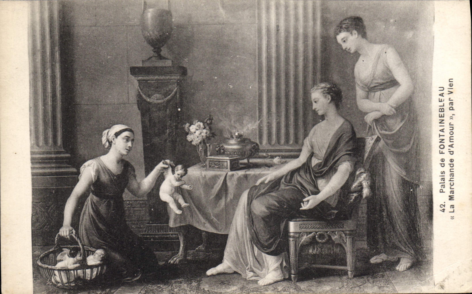 Palast von Fontainebleau — « Die Verkäuferin der Liebe » — von Vien