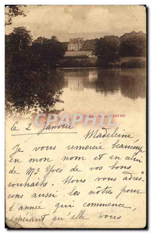 CPA Chateau du Mazure 