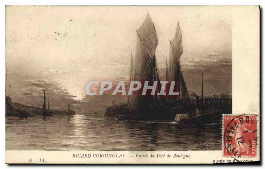 Entrée du Port de Boulogne — Ricard Cordingley — Musée de Boulogne