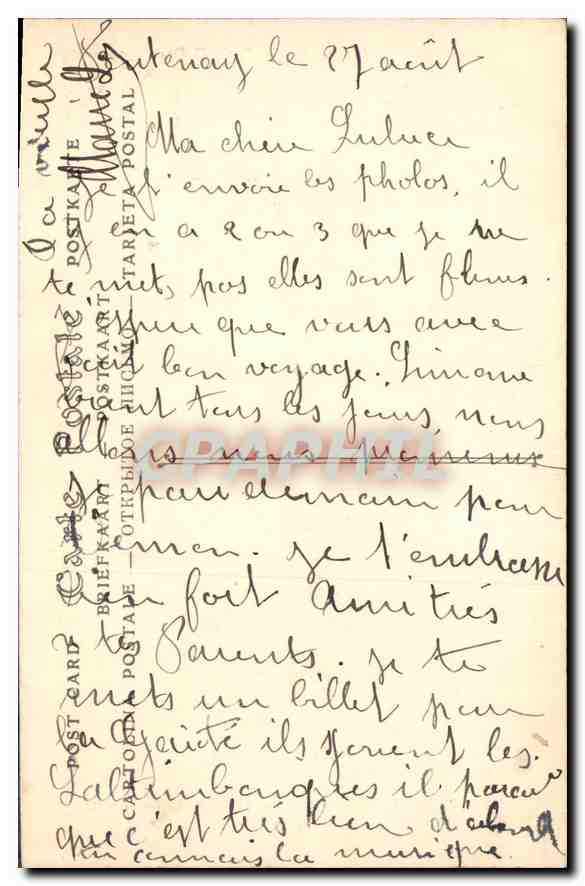 CPA Musee Conde Chantilly Ecole Hollandaise  — Verso