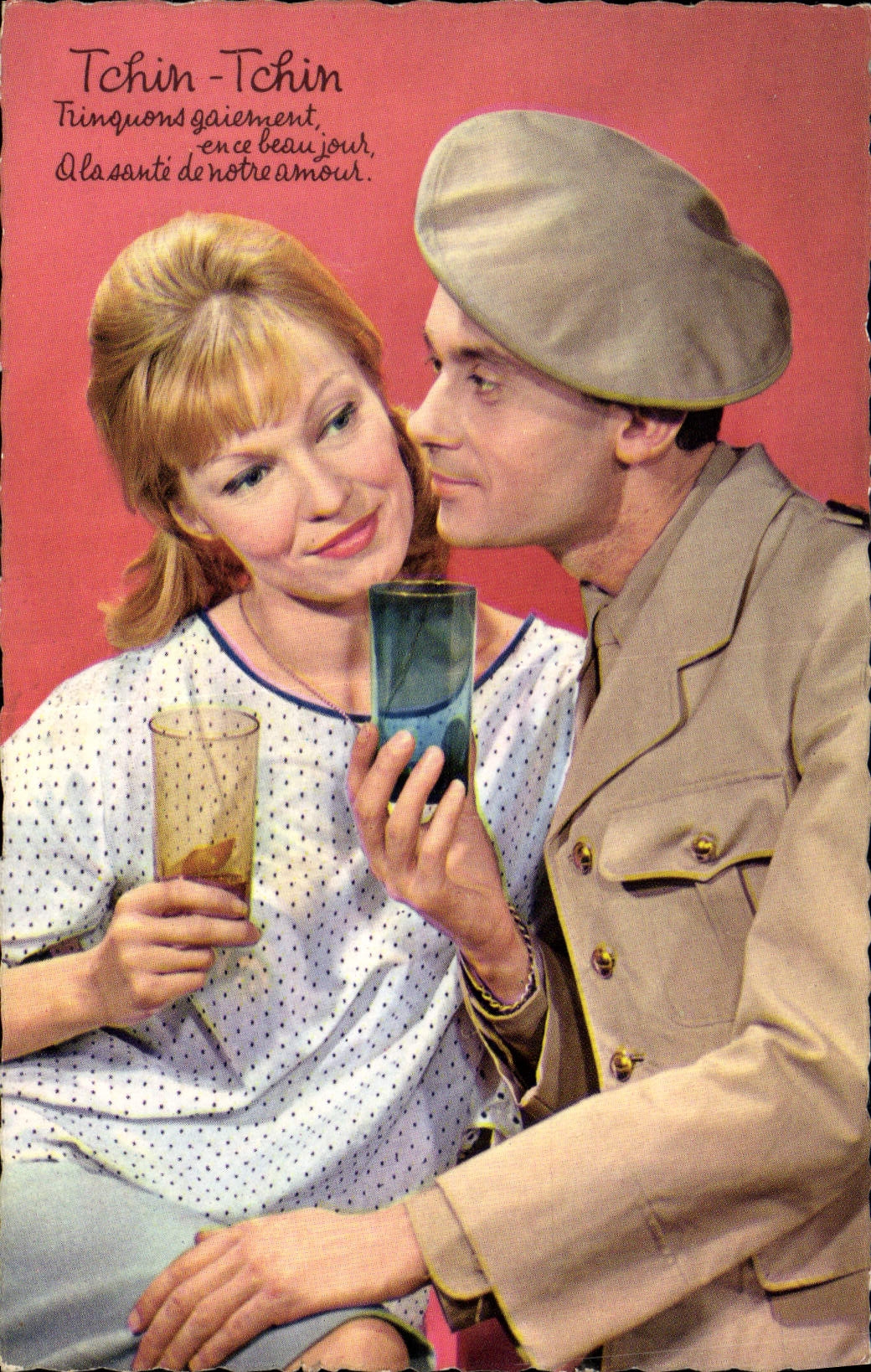 Couple militaire et civile — Tchin-Tchin — éditeur G. Picard, n°213