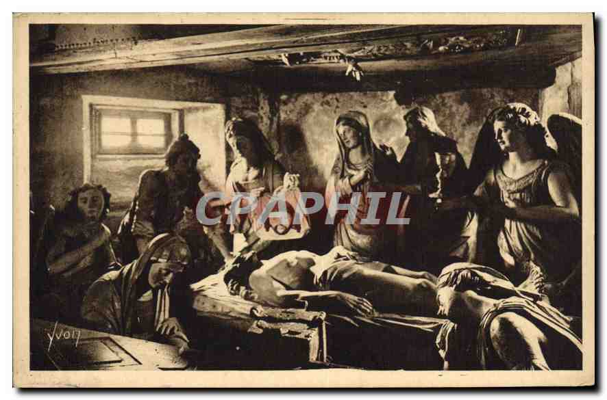CPA St Thegonnec Finistere L'Eglise Le Sepulcre 